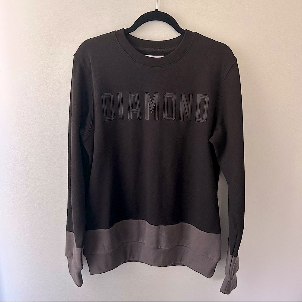 Diamond Supply Co. School Yard Crew Sweatshirt Black Size Medium